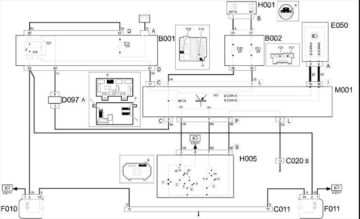 Fiat Panda II Schematy JPG wiring diagrams - Światla Drogowe.jpg